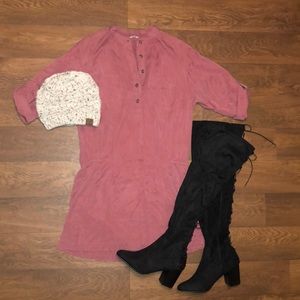 BURNT ORANGE FOSSIL DRESS